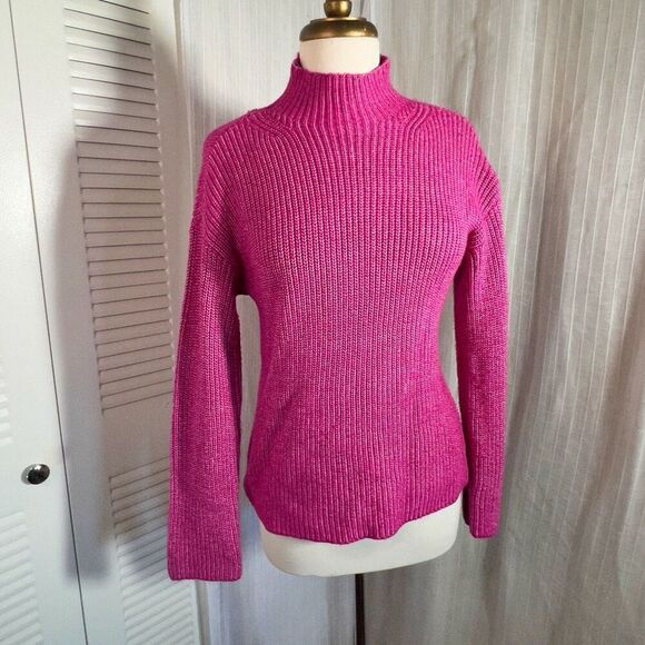 St. Johns Bay | Women’s | Sweaters | Petite S | Raspberry Knitted Sweater - Picture 1 of 5